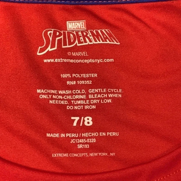 Marvel SpiderMan Pajamas Set Size Small NWT - Picture 4 of 6